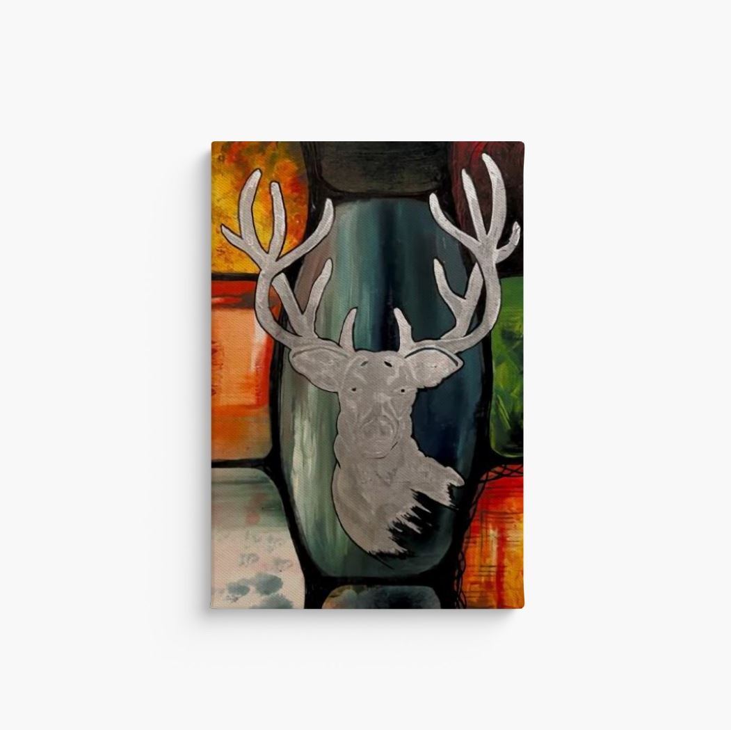 Silver Buck Canvas Print