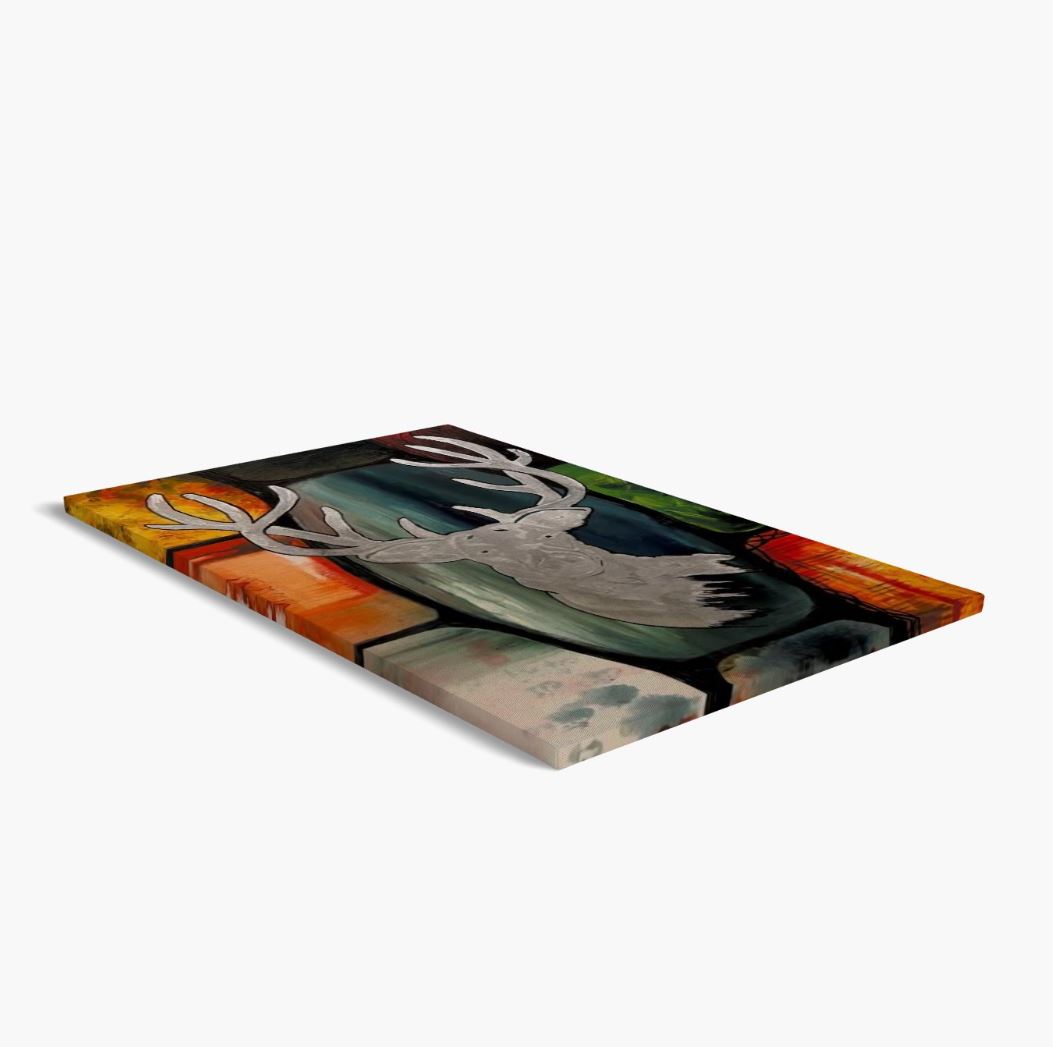 Silver Buck Canvas Print