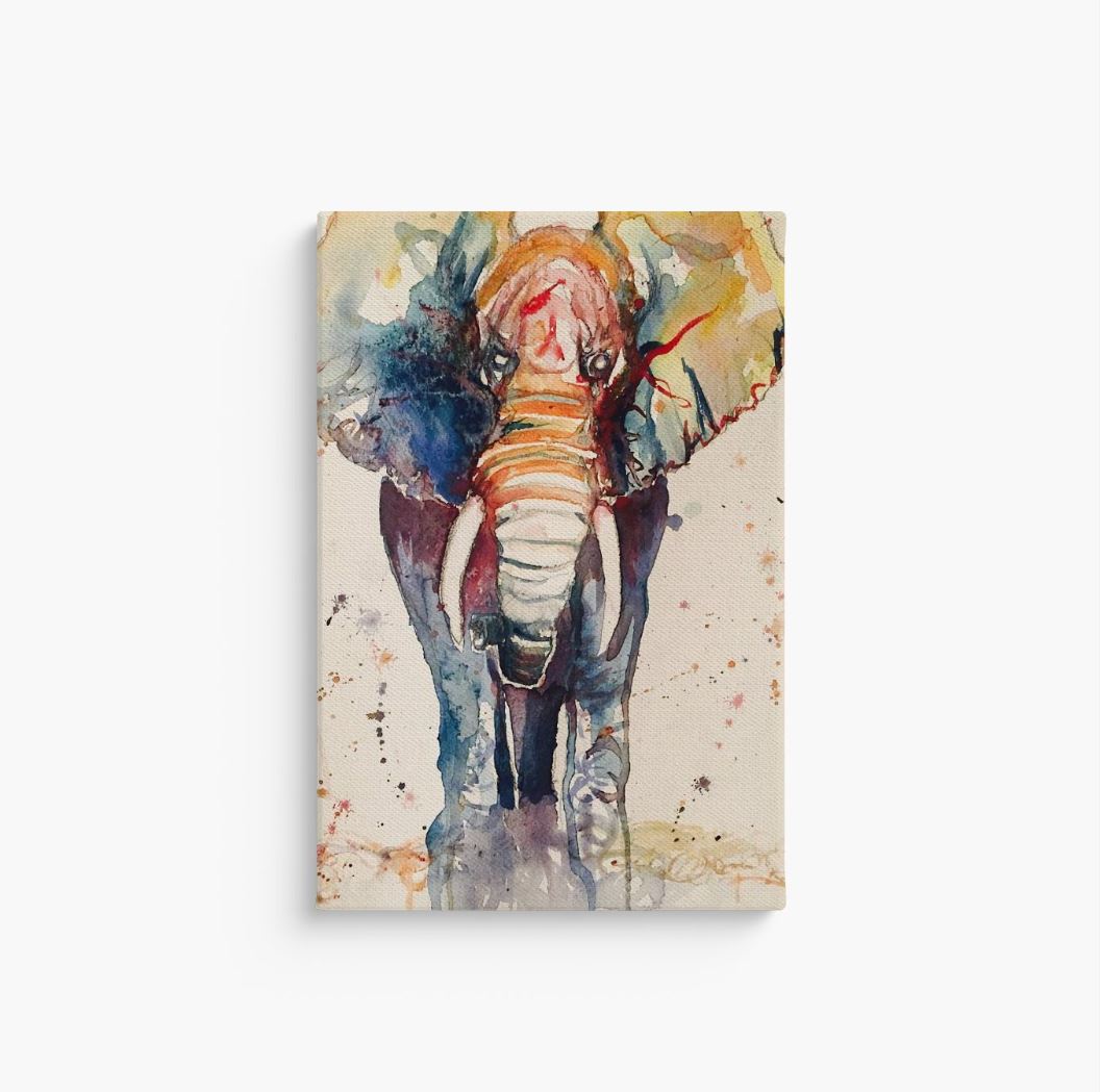 War Elephant Canvas Print