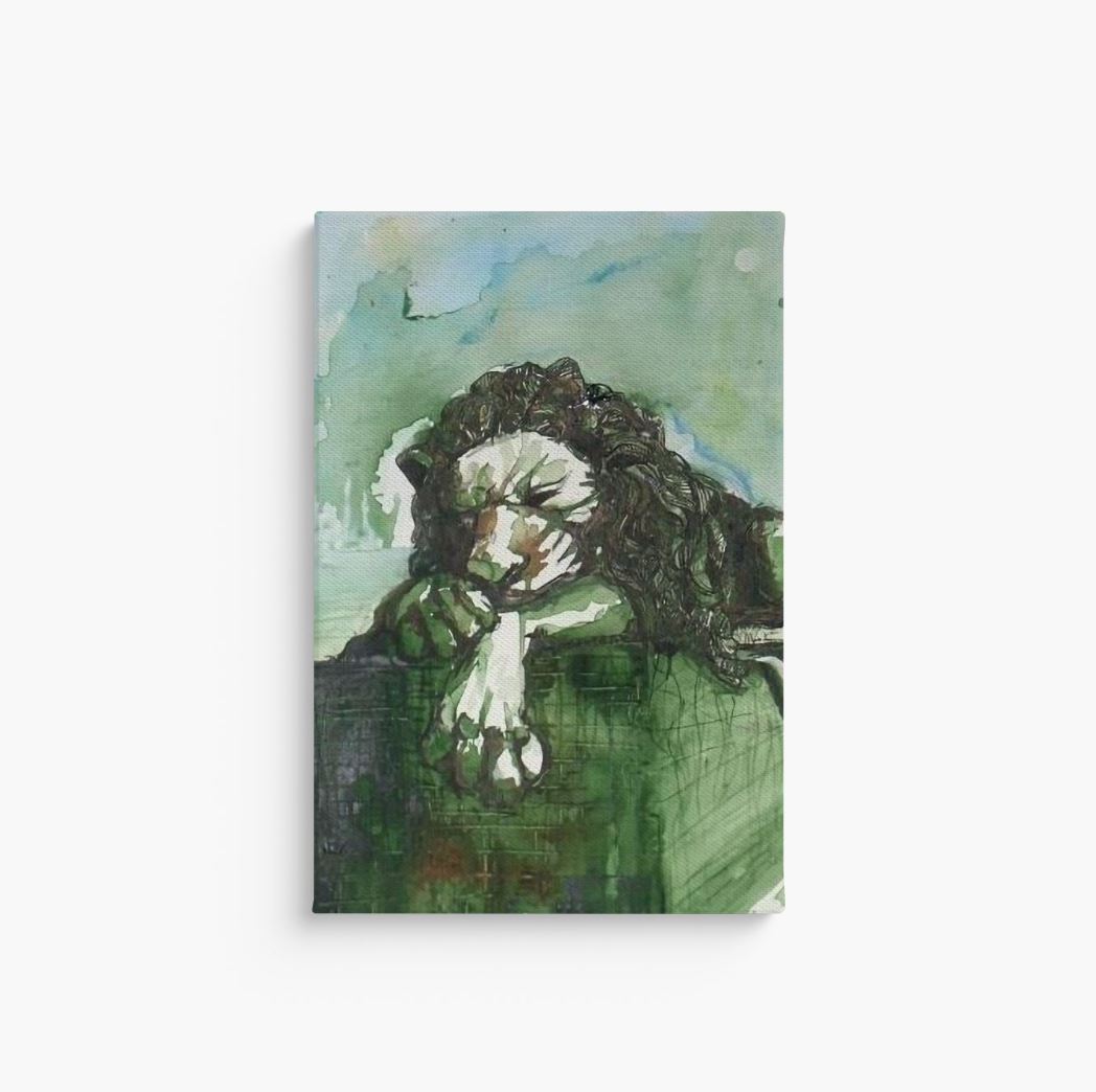 Green Lion Canvas Print