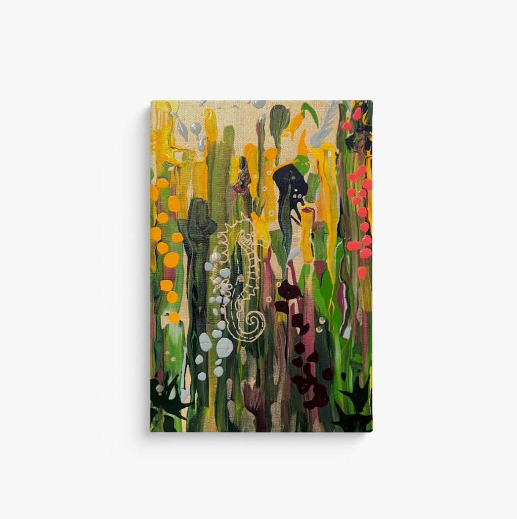 Hidden Seahorse Canvas Print