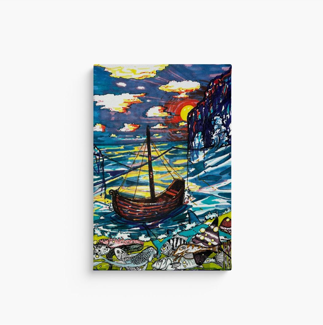 Under the Philippine Sea Canvas Print